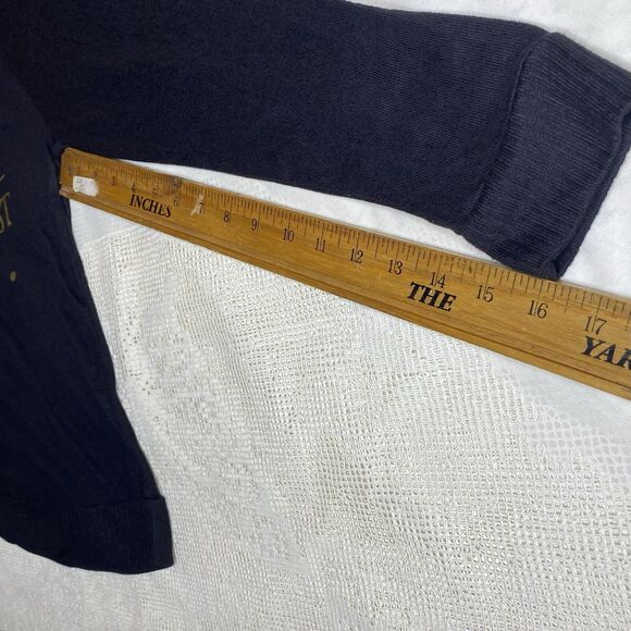 AMBRIELLE Sleepwear Shirt Long Sleeve Graphic Loungewear Womens S Black Gold - Picture 7 of 9